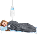 FluffyWarmth Electric Heating Pad for Back, 17''x 33'' Extra Large for Full Body, Neck Shoulder Back Pain Period Cramps Relief, 6 Heat Settings 4 Timers Heating Pad, Gifts for Women Men