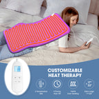 FluffyWarmth Electric Heating Pad for Back, 17''x 33'' Extra Large for Full Body, Neck Shoulder Back Pain Period Cramps Relief, 6 Heat Settings 4 Timers Heating Pad, Gifts for Women Men