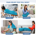 FluffyWarmth Electric Heating Pad for Back, 17''x 33'' Extra Large for Full Body, Neck Shoulder Back Pain Period Cramps Relief, 6 Heat Settings 4 Timers Heating Pad, Gifts for Women Men
